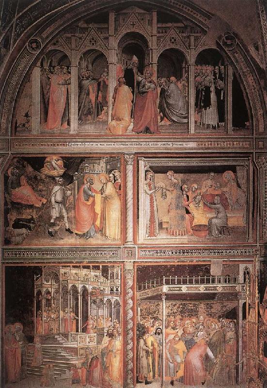 GIOVANNI DA MILANO Scenes from the Life of the Virgin sdg oil painting picture